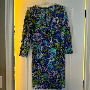 Lily Pulitzer 3/4 length cotton dress -SMALL